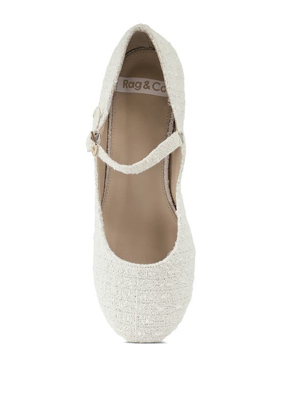 Antara Tweed Mary Jane Sandals - Loving It Shop