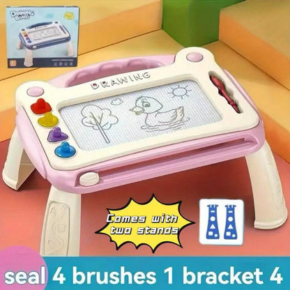 Magnetic 3-in-1 Drawing Board Toy, Draw, Write, Erase &amp; Repeat