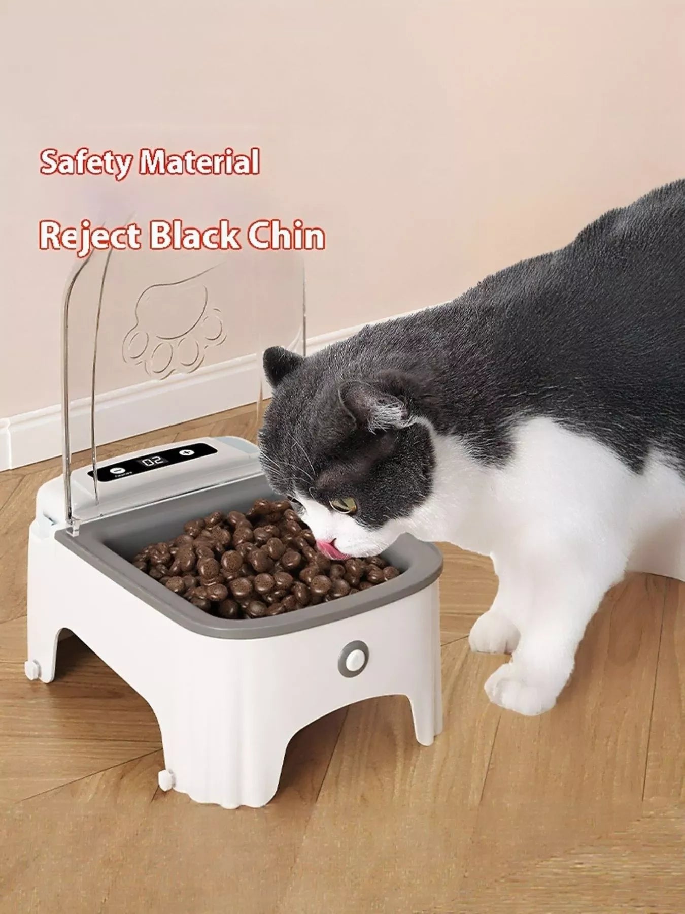 Automatic Pet Feeder with Elevated Bowl - Loving It Shop