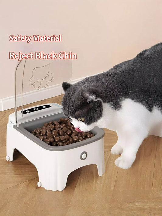 Automatic Pet Feeder with Elevated Bowl - Loving It Shop