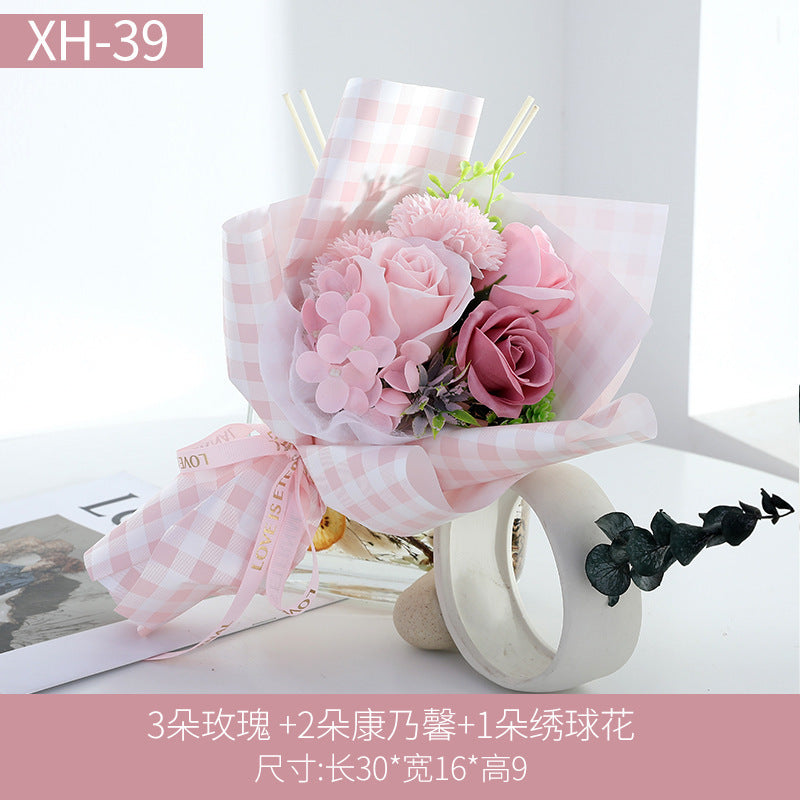 Eternal Rose Soap Flower Gift for Mother&