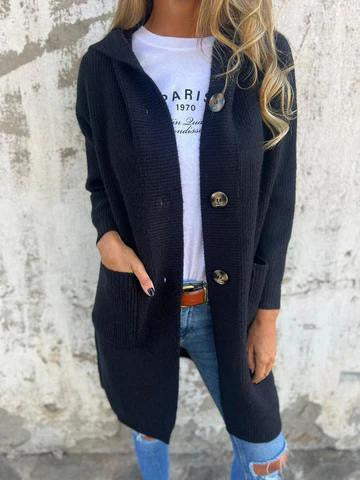 Mid-length Sweater Cardigan Women&