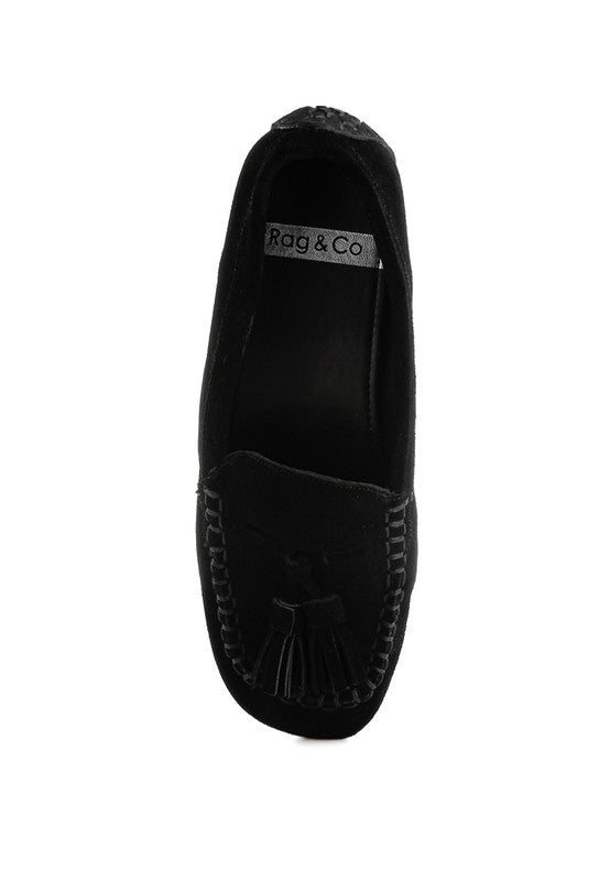 Kipstar Real Suede Leather Tassel Loafers - Loving It Shop