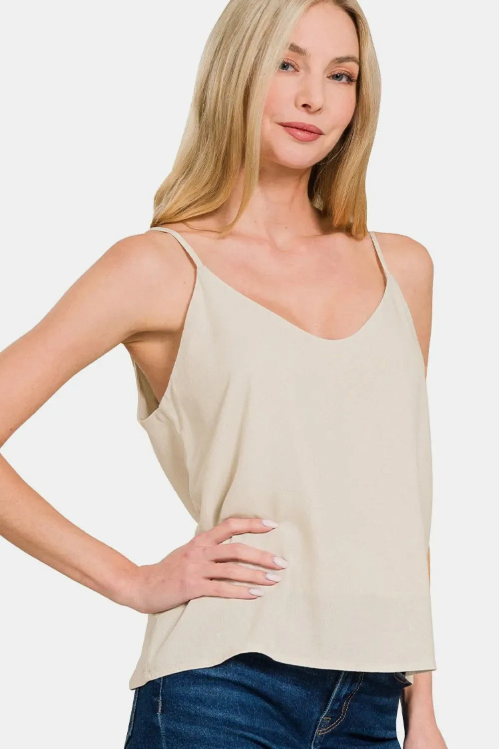 Two Layered Spaghetti Strap Cami