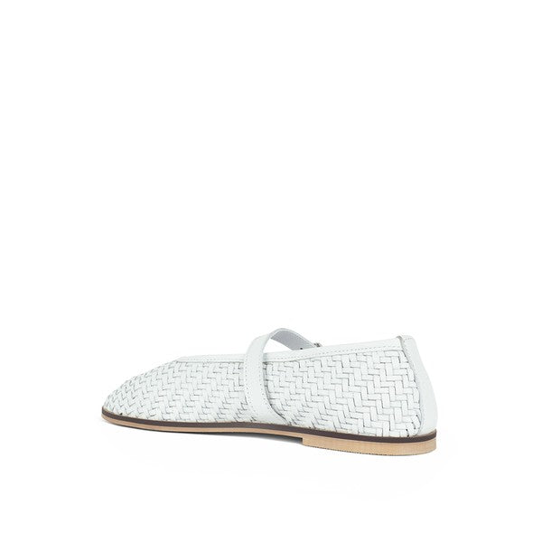 Nazuka Handcrafted Real Leather Ballerinas