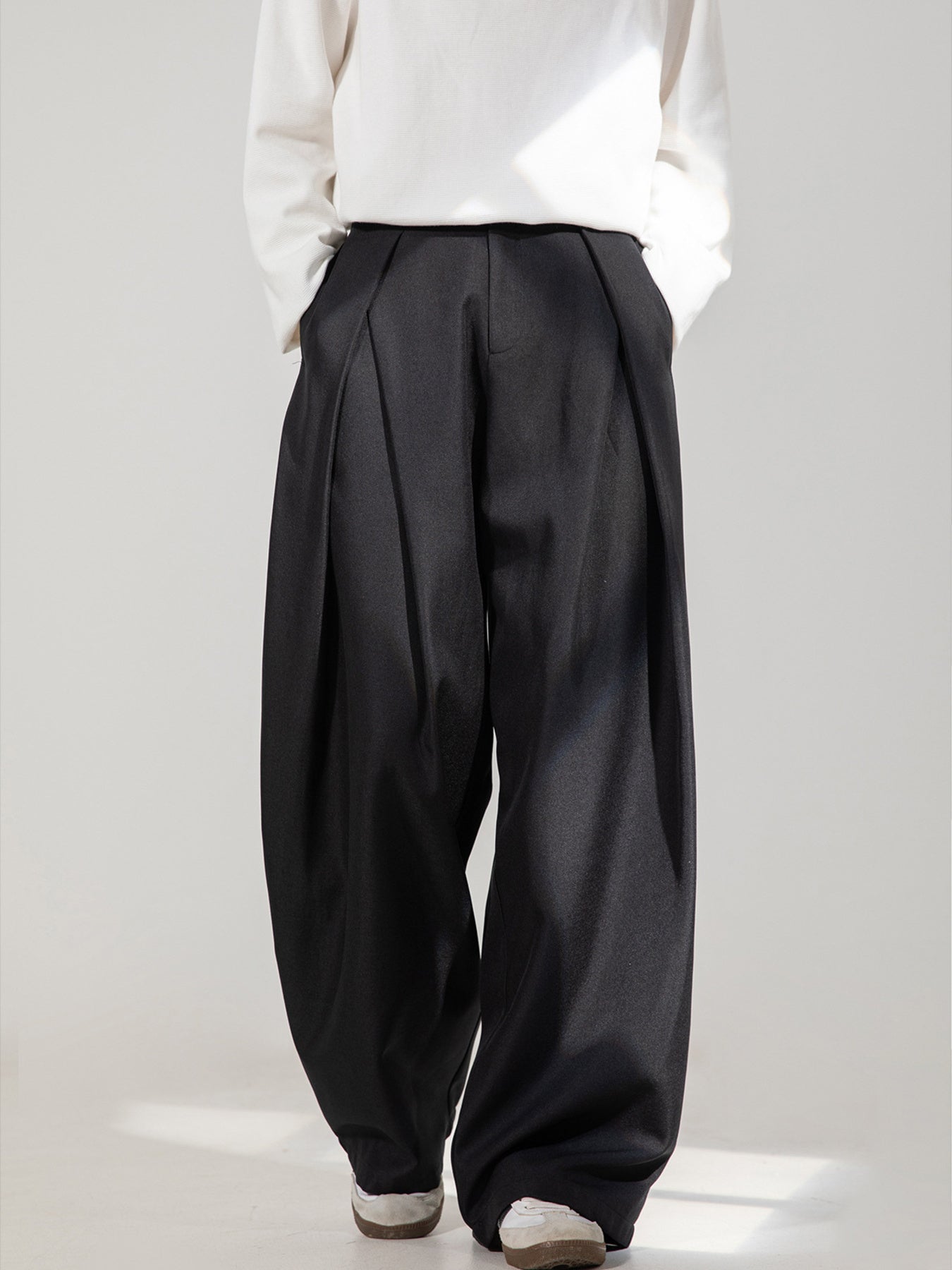 Men's Plus Size Wide Leg Pants