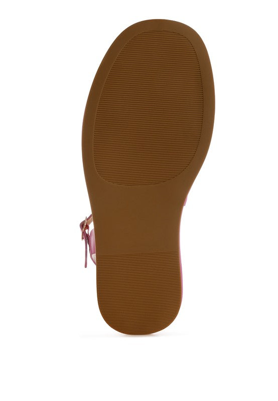 Anglong Raffia Flatform Sandals