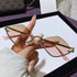 Cat Eye Sunglasses with Gold Metal Frame - Loving It Shop