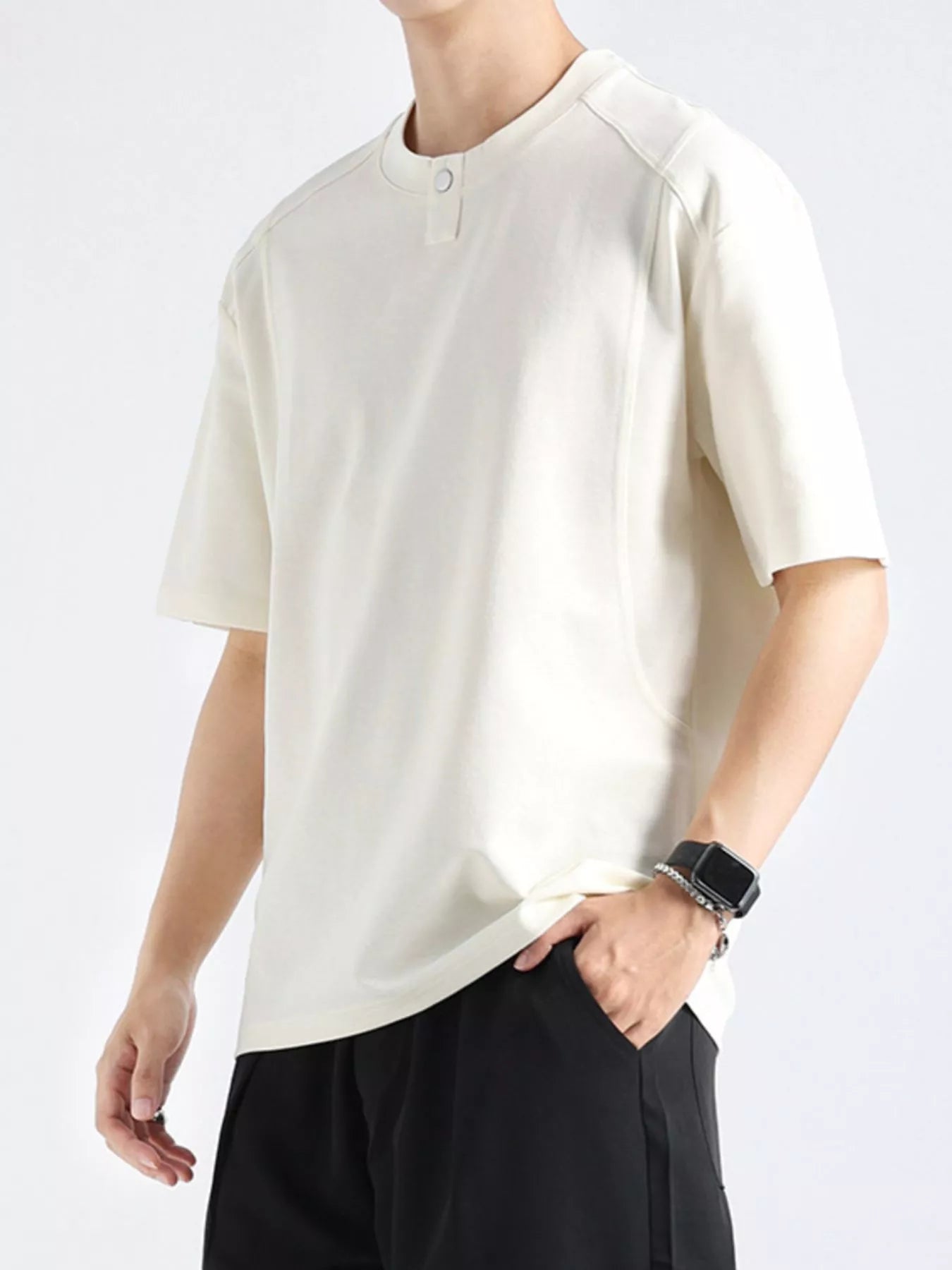 Men's Plus Size Casual Short Sleeve T-Shirt - Loving It Shop
