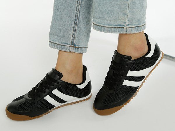 Blaster Casual Striped Lace - Up Sneakers - Loving It Shop