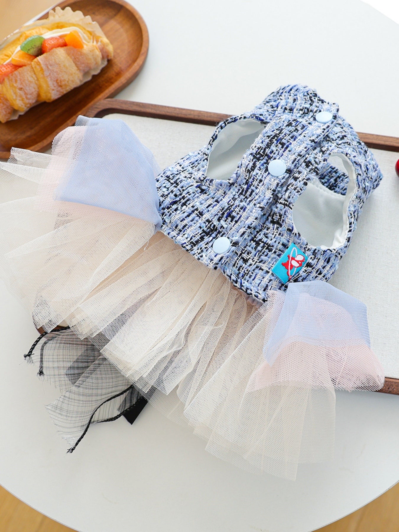Tweed Pet Dress with Ruffle - Loving It Shop