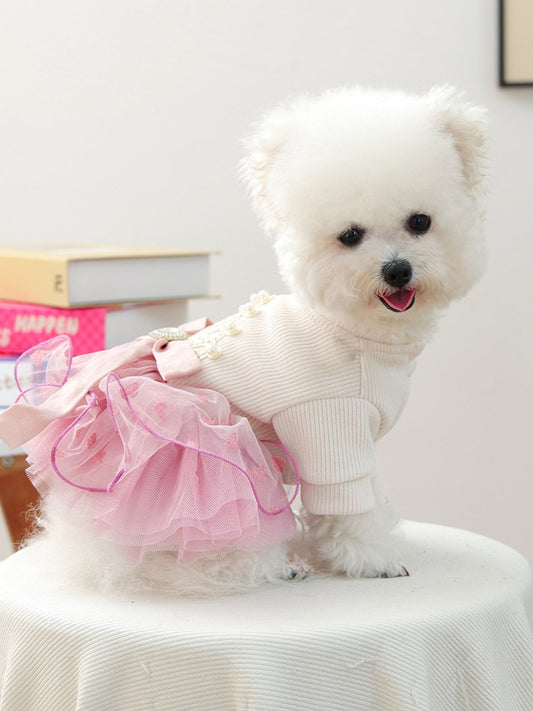 Pearl - Embellished Pet Dress - Loving It Shop