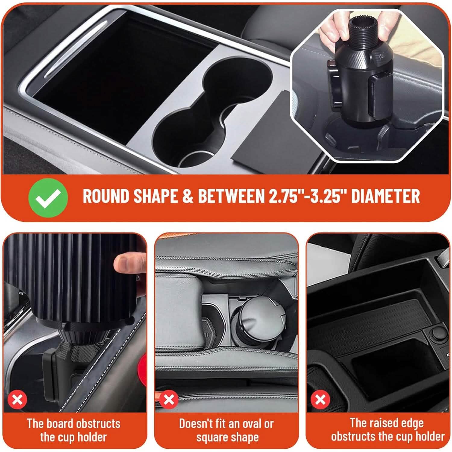 5-in-1 Car Organizer &amp; Cup Holder
