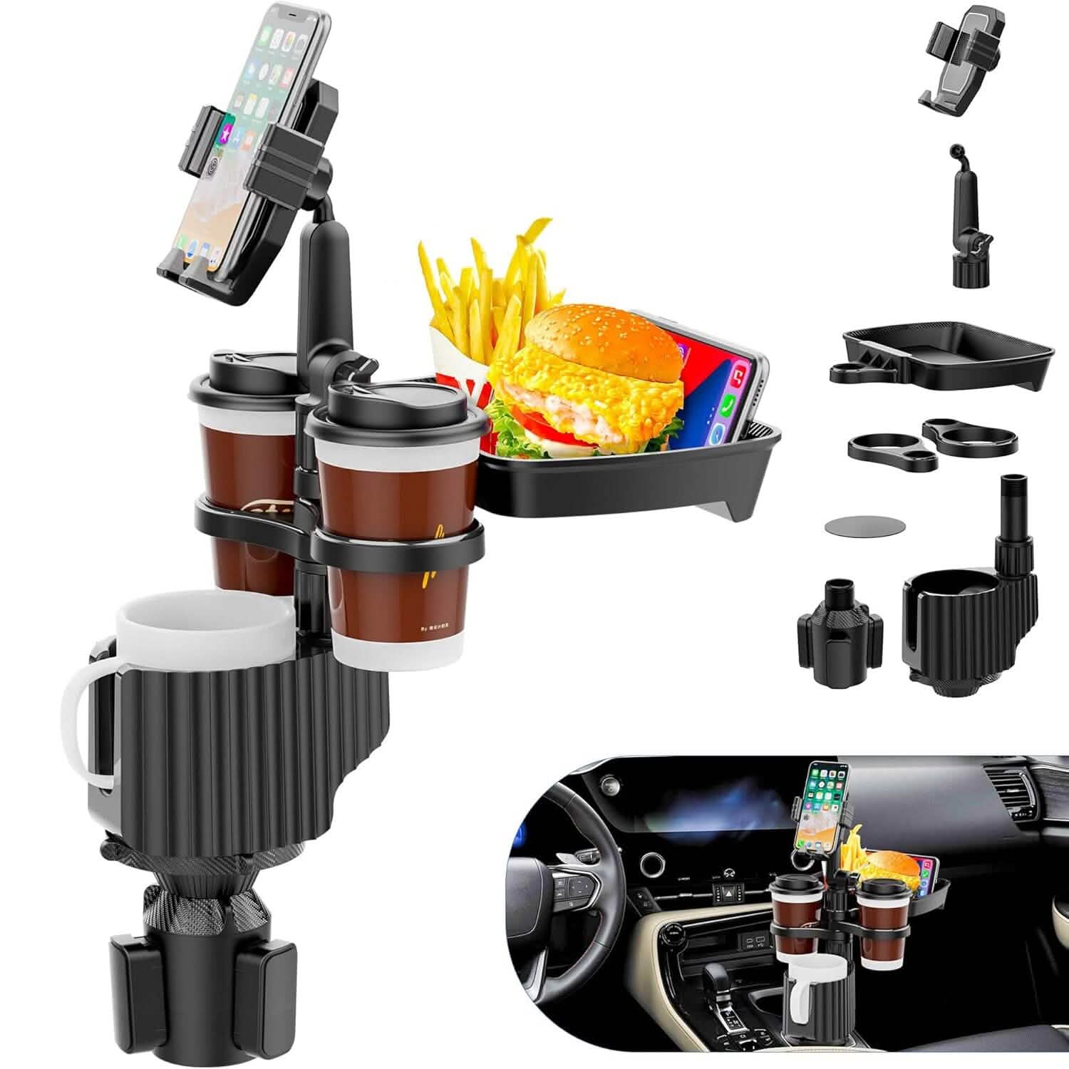 5-in-1 Car Organizer &amp; Cup Holder