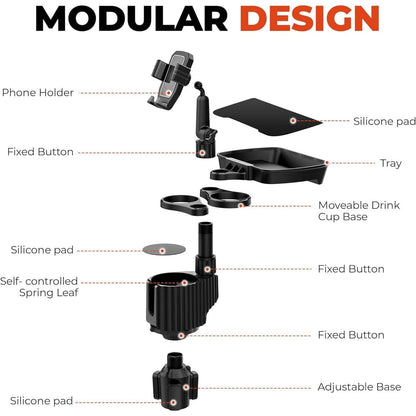 5-in-1 Car Organizer &amp; Cup Holder