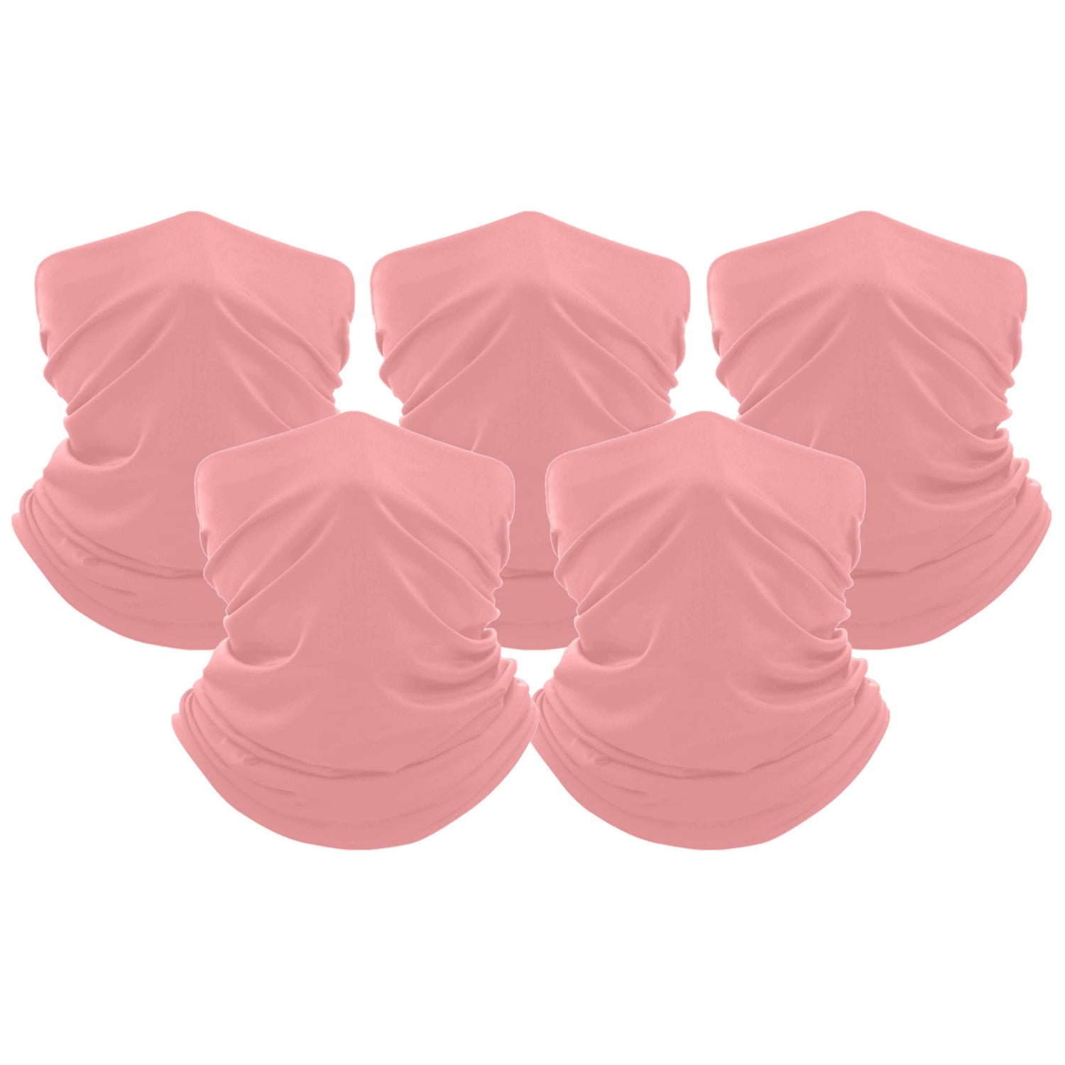 5-Pack: Unisex Moisture Wicking Gaiter Face Neck Scarf Bandanna