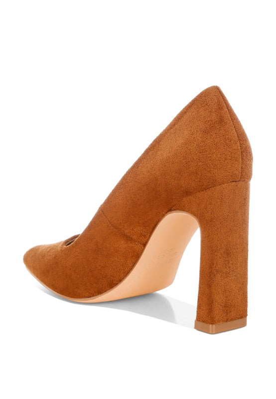 Uboa Slim Block Heel Pumps