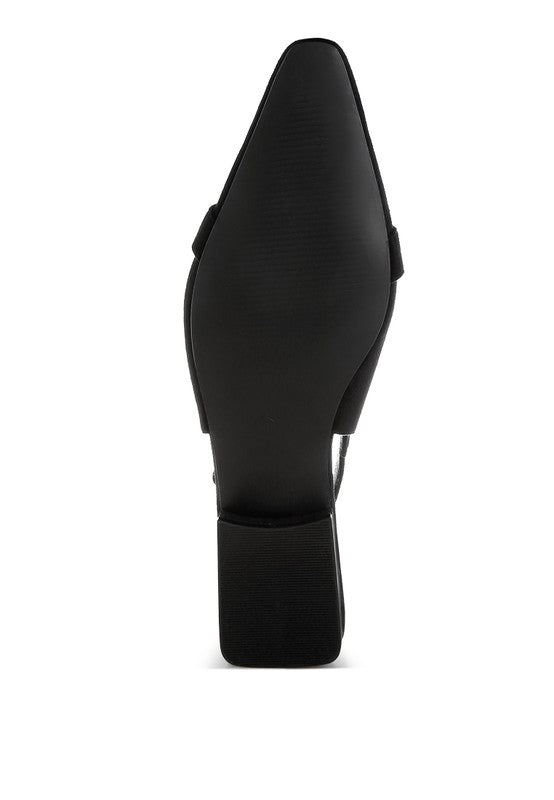 Salova Pearl-Studded Horsebit Flats