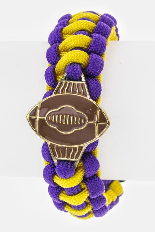 Football Team Color Paracord Bracelet - Loving It Shop