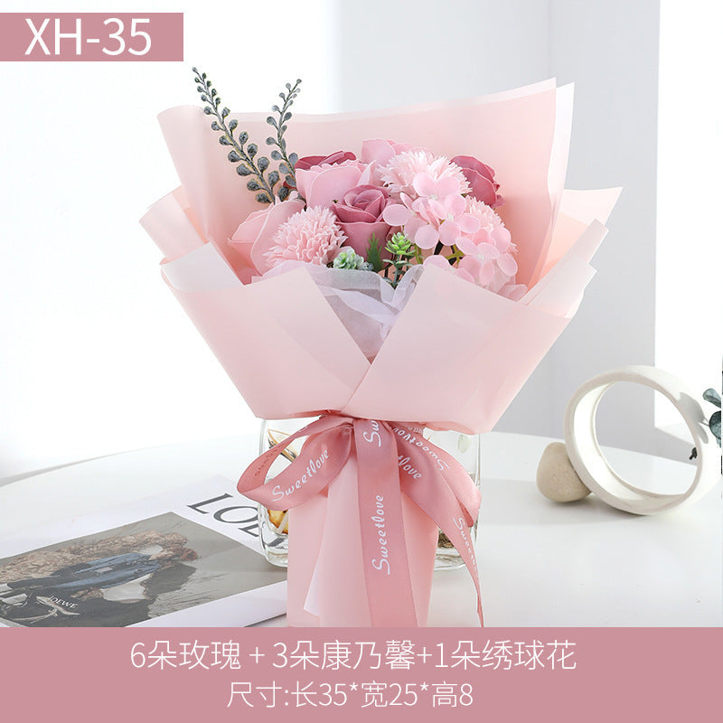 Eternal Rose Soap Flower Gift for Mother&