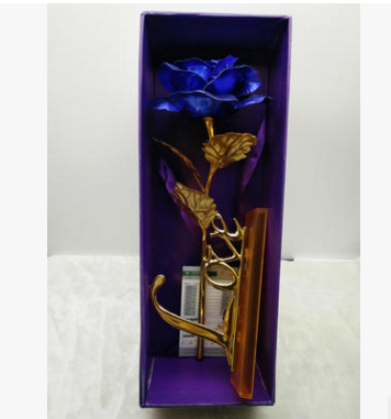 24K Gold Foil Purple Rose - Mother&