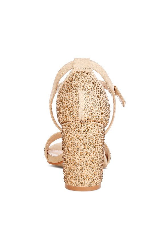 Navoli Rhinestones Embellished Sandals - Loving It Shop