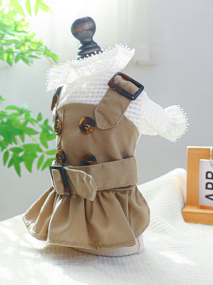 Buckle Pet Trench Coat - Loving It Shop