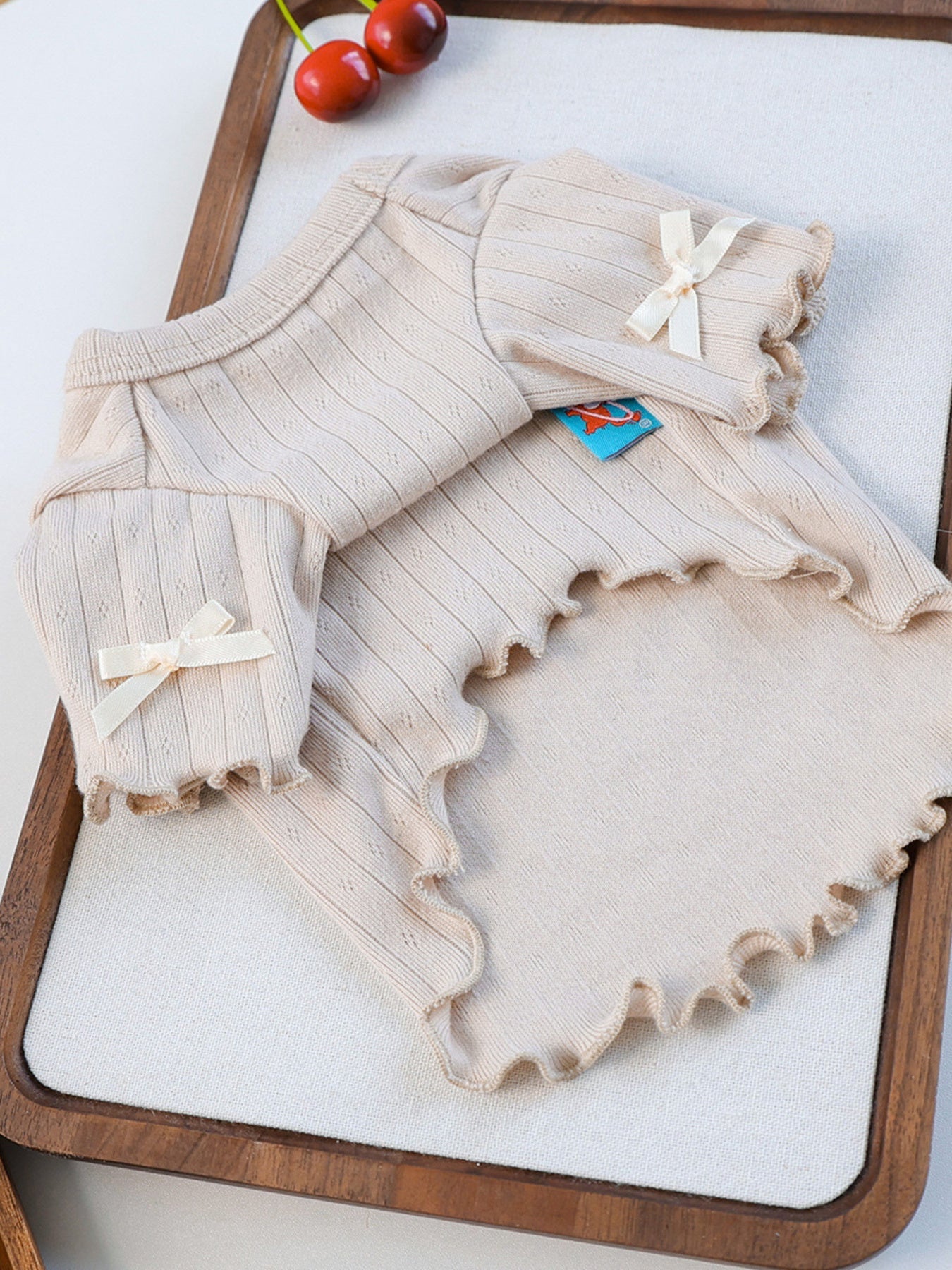 Sweet Bear Patch Ribbed Pet Top - Loving It Shop