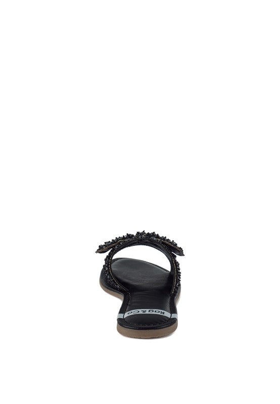 Pipa Big Bow Beaded Flats
