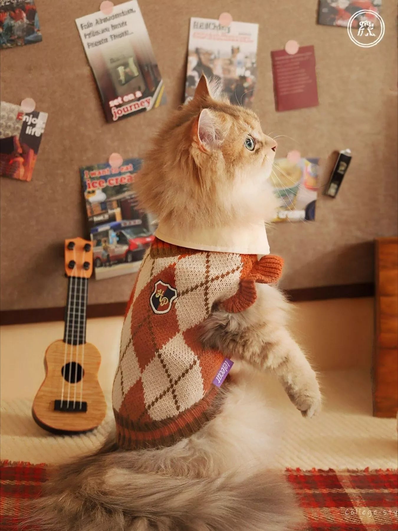 Argyle Pattern Pet Sweater - Loving It Shop
