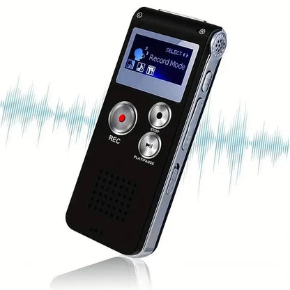 8GB Digital Voice Recorder &amp; MP3 Player – Portable Audio for Meetings &amp; Lectures
