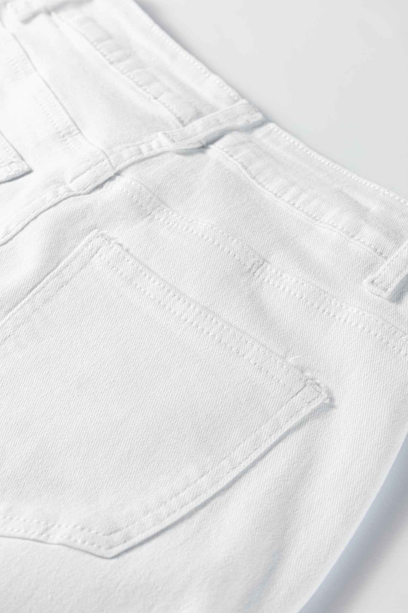 White Bow Knot Side Detail Straight Leg Loose Jeans - Loving It Shop