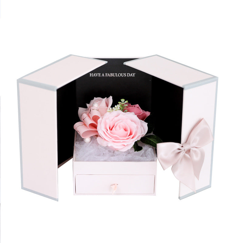 Creative Rose Jewelry Gift Box For Christmas And Valentine&