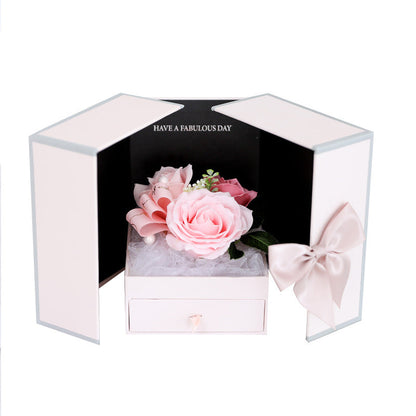 Creative Rose Jewelry Gift Box For Christmas And Valentine&