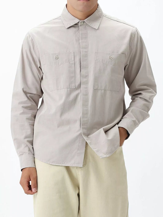 Men's Plus Size Button Down Long Sleeve Shirt - Loving It Shop