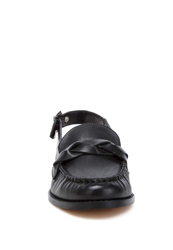 Jemykin Genuine Leather Loafer Sandals - Loving It Shop