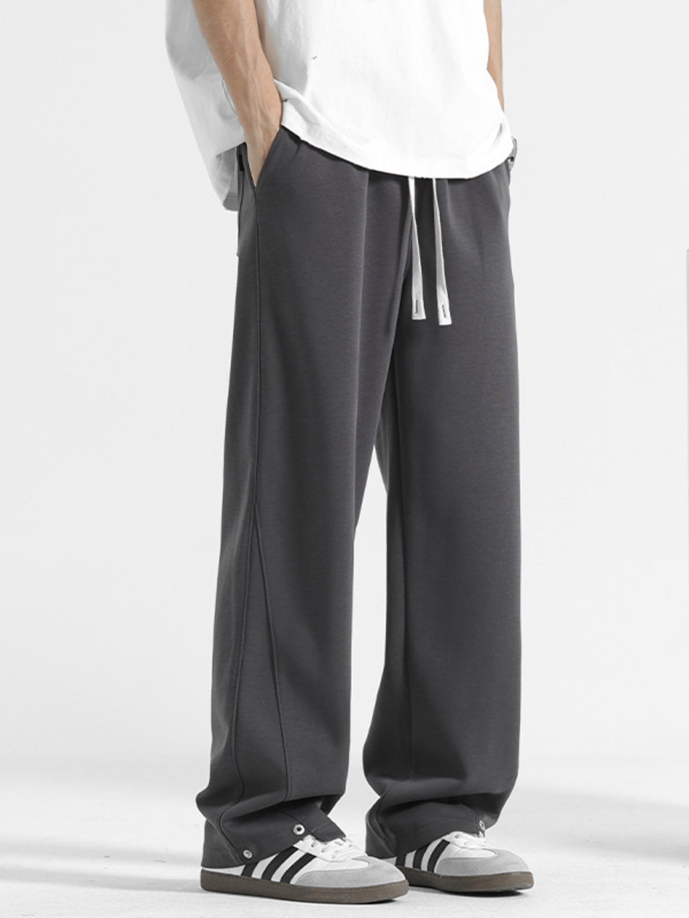 Men's Plus Size Relaxed Fit Drawstring Pants