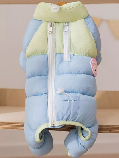 Color Block Warm Pet Jumpsuit - Loving It Shop