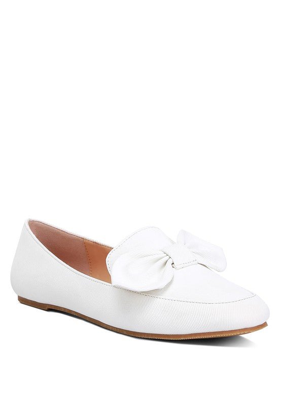 Waveney Bow Embellished Loafers - Loving It Shop