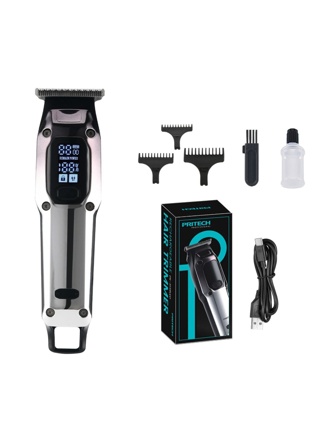 Cordless Hair Clipper with LED Display - Loving It Shop