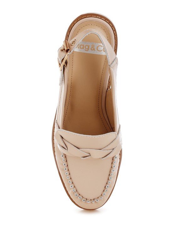 Jemykin Genuine Leather Loafer Sandals - Loving It Shop