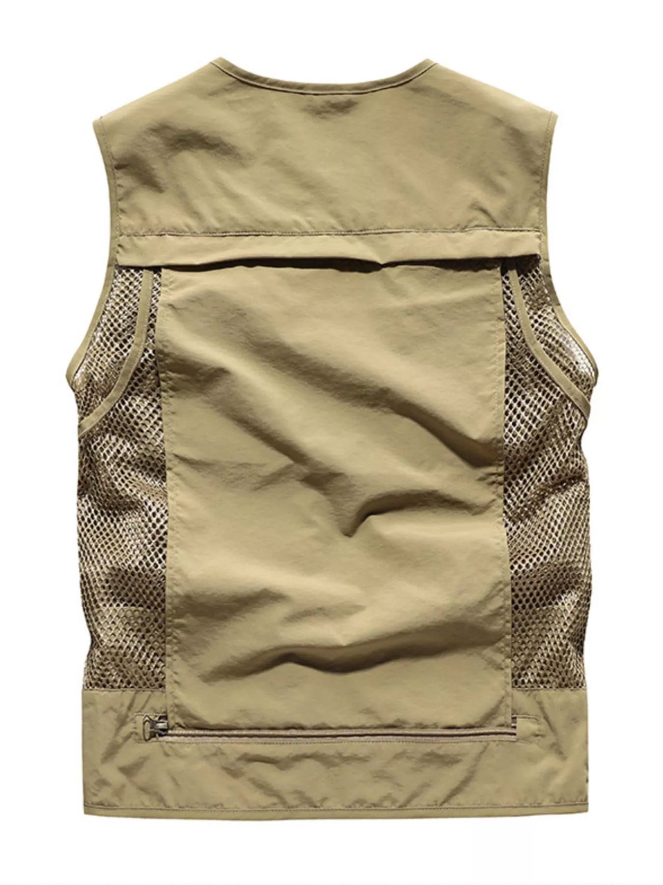Men's Plus Size Outdoor Workwear Multi-Pocket Quick-Dry Mesh Vest