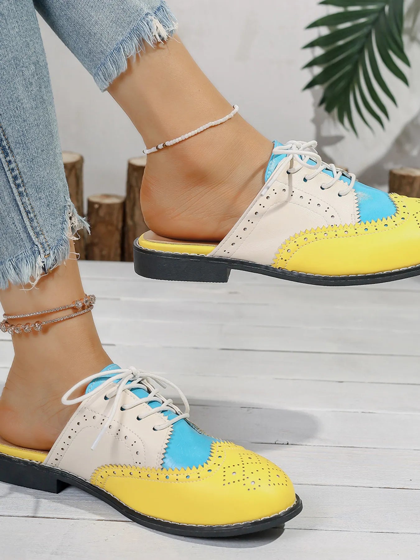 Eyelet Lace Up Slip - Ons - Loving It Shop