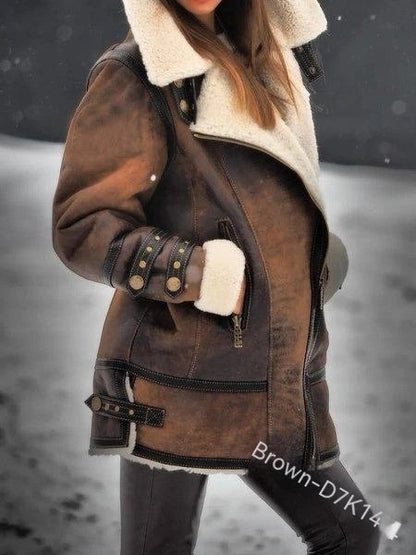 New European And American Thickened Fur One-piece Women&