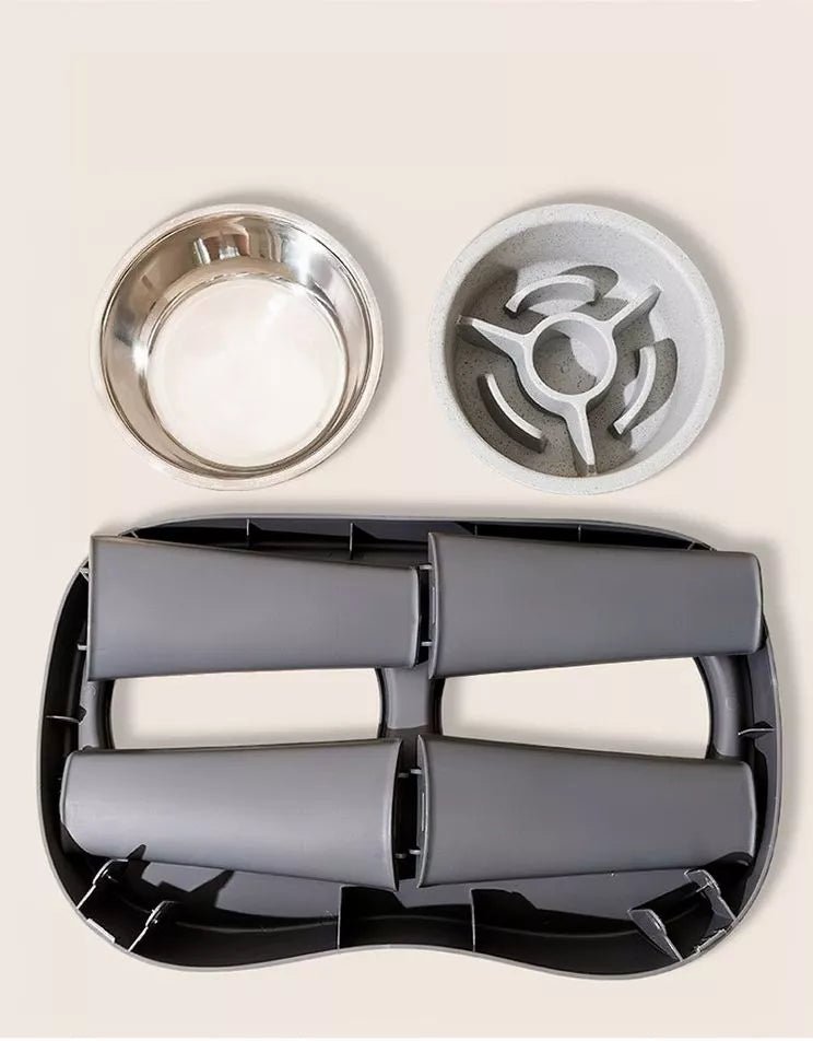 Double Pet Bowls with Stand - Loving It Shop