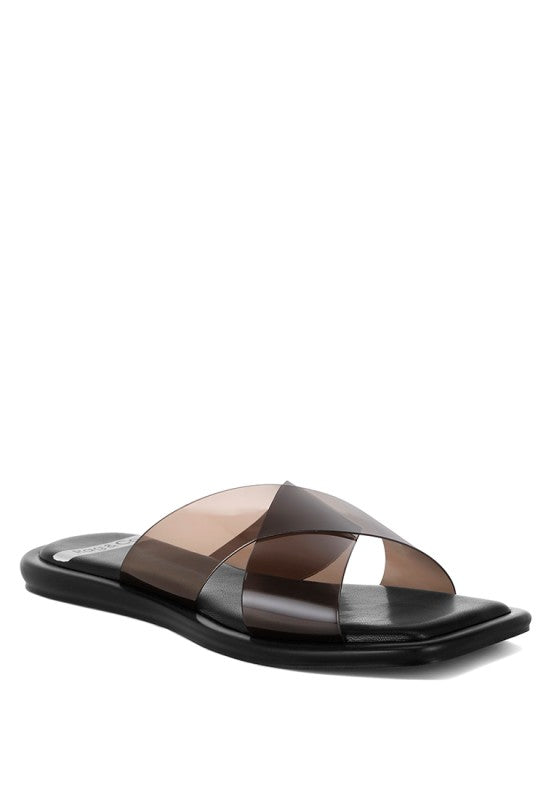 Kimama Criss Cross Strap Slip Ons