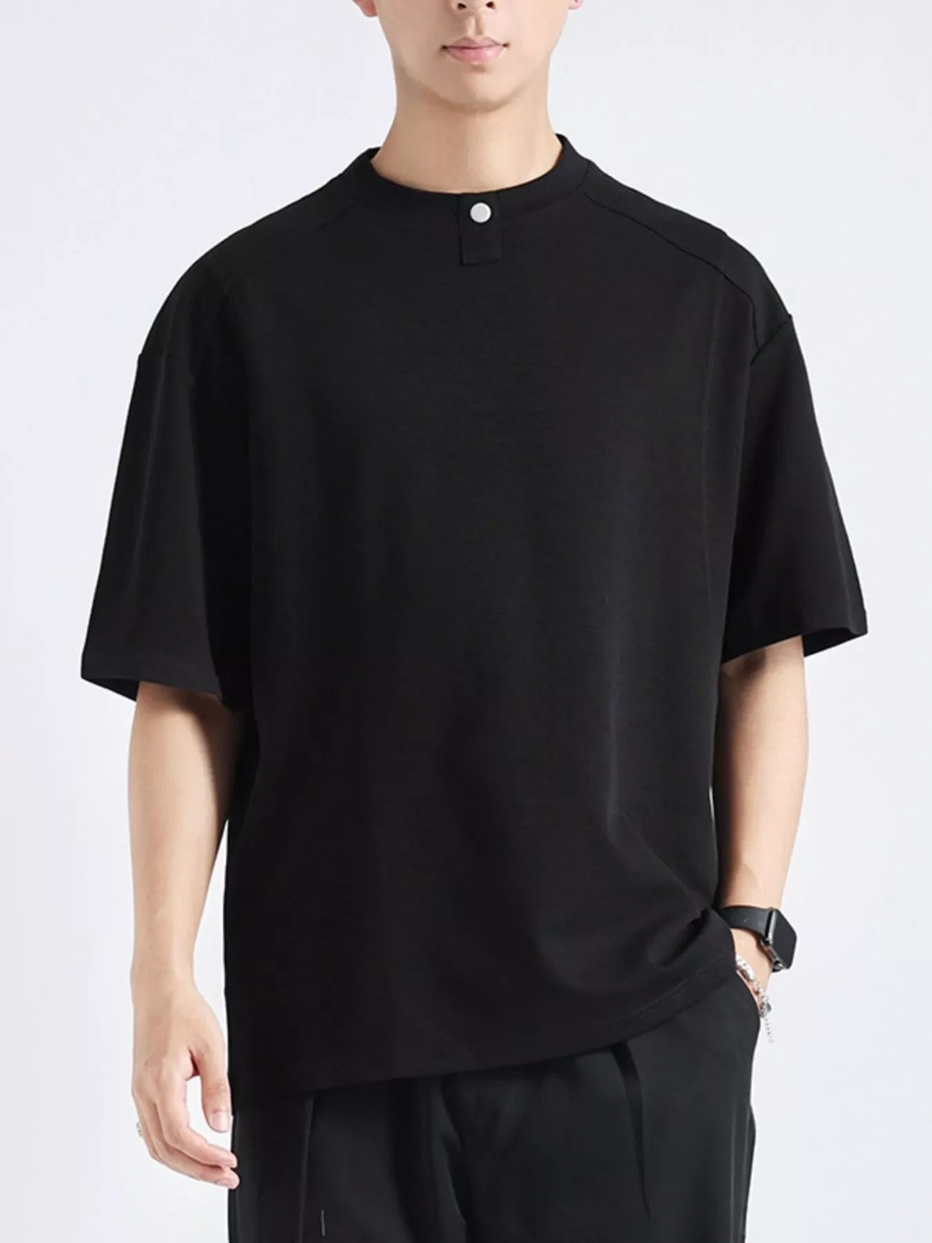 Men's Plus Size Casual Short Sleeve T-Shirt - Loving It Shop