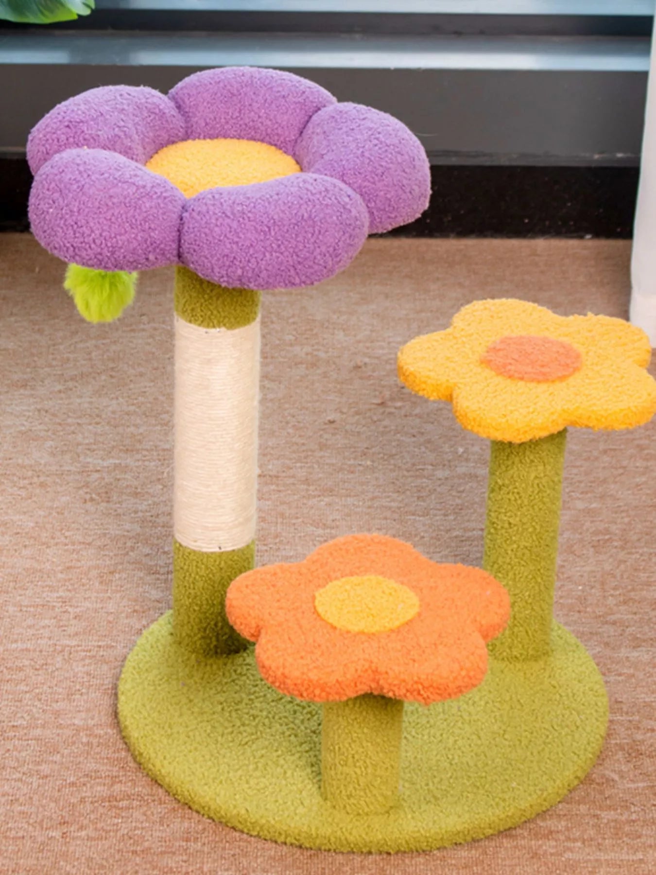 Flower Design Cat Tree with Scratching Post - Loving It Shop