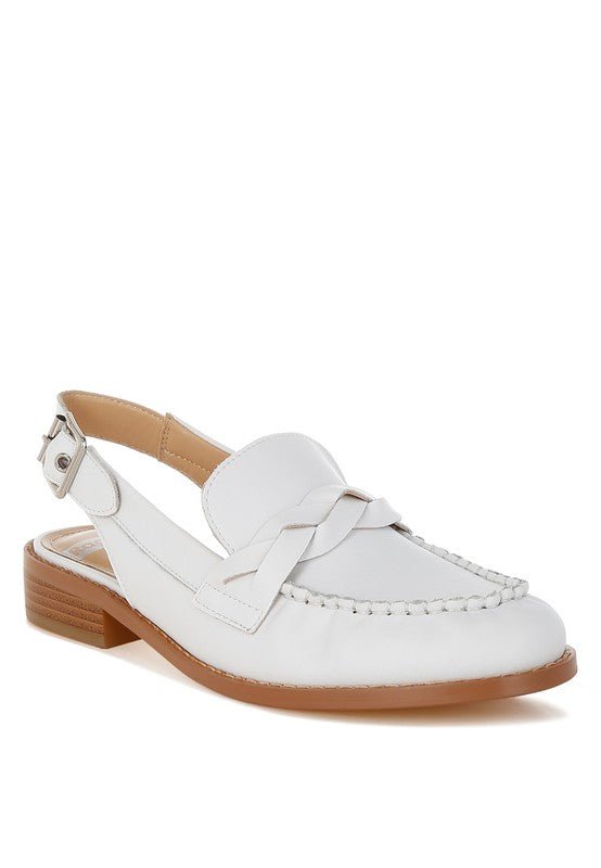 Jemykin Genuine Leather Loafer Sandals - Loving It Shop