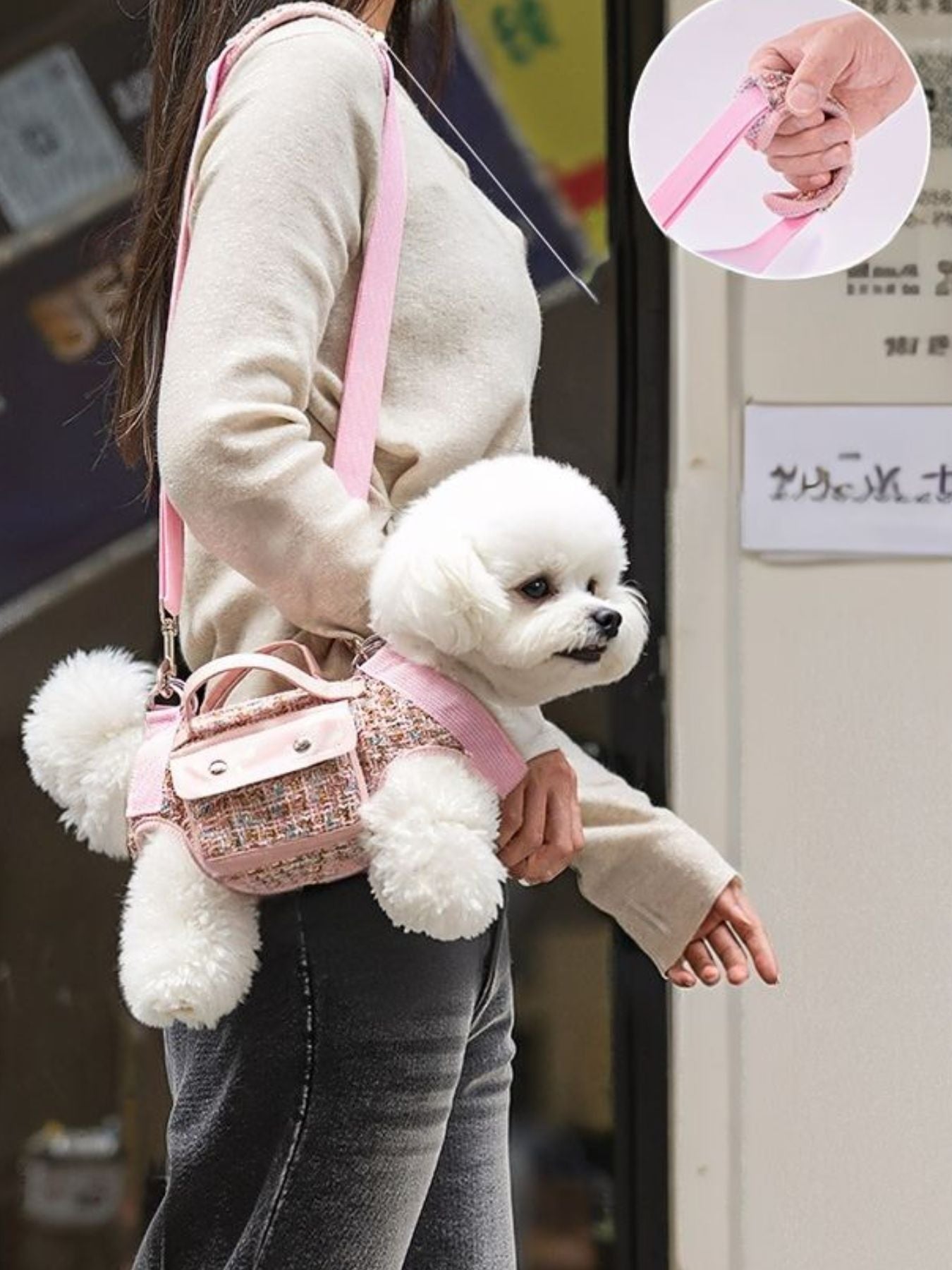 Tweed Pet Harness with Strap - Loving It Shop
